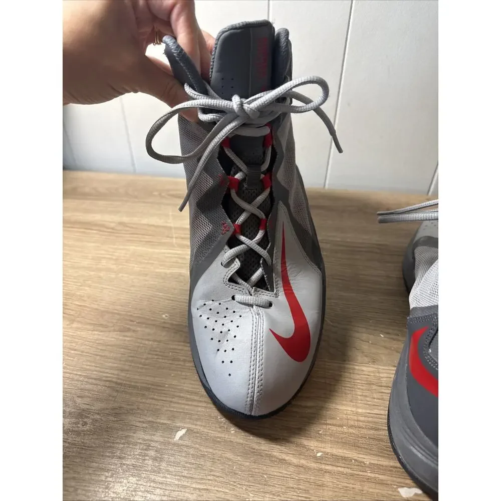Nike Air Max Stutter Step 2 Mens Basketball Shoes Grey Red 653455-005 Size 11 D3